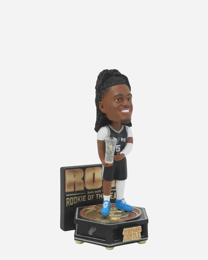 Stephon Castle San Antonio Spurs Rookie of the Year Mini Bobblehead FOCO - FOCO.com
