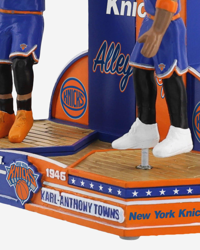 Jalen Brunson & Karl-Anthony Towns New York Knicks Alley Oop Bobblehead FOCO - FOCO.com