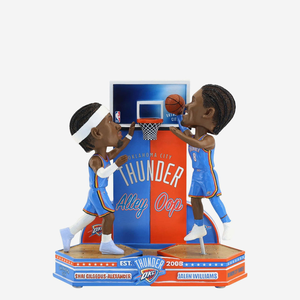 Shai Gilgeous-Alexander & Jalen Williams Oklahoma City Thunder Alley Oop Bobblehead FOCO - FOCO.com