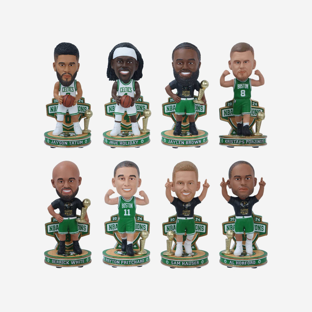 Boston Celtics 2024 NBA Champions Mini Bobblehead Boxed Set FOCO - FOCO.com