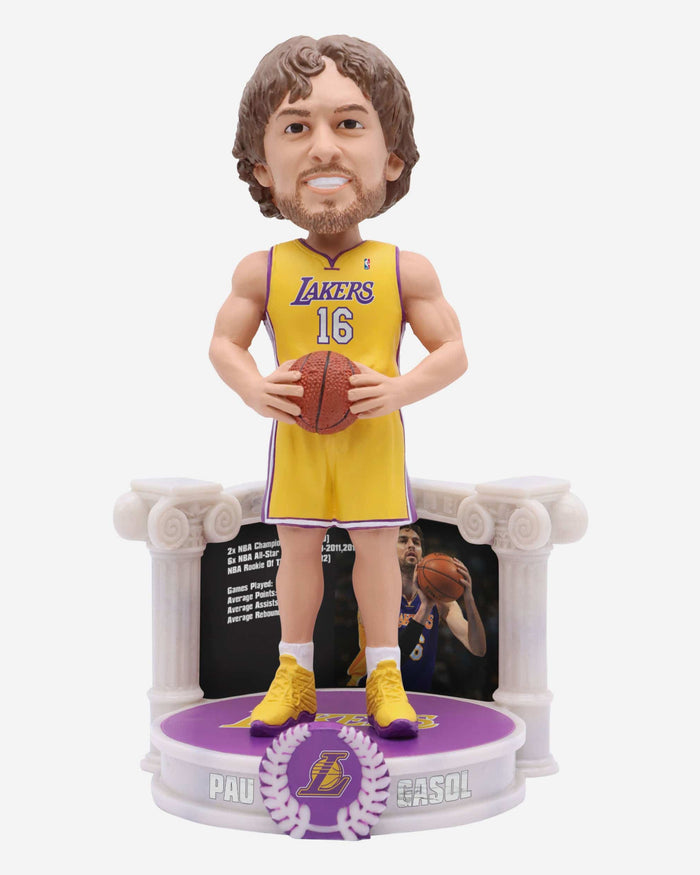 Pau Gasol Los Angeles Lakers Career Retrospective Bobblehead FOCO - FOCO.com