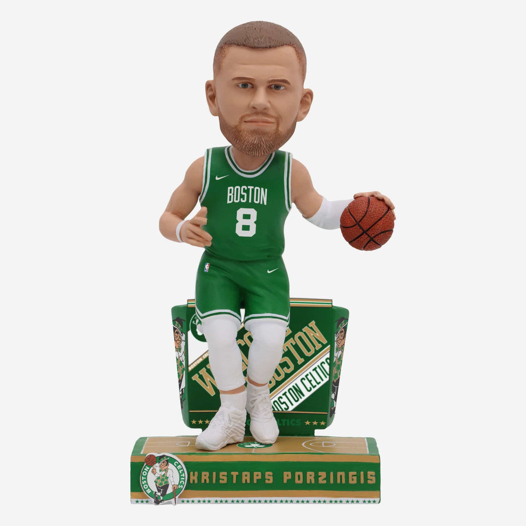 Kristaps Porzingis Boston Celtics Next Stop Bobblehead FOCO - FOCO.com