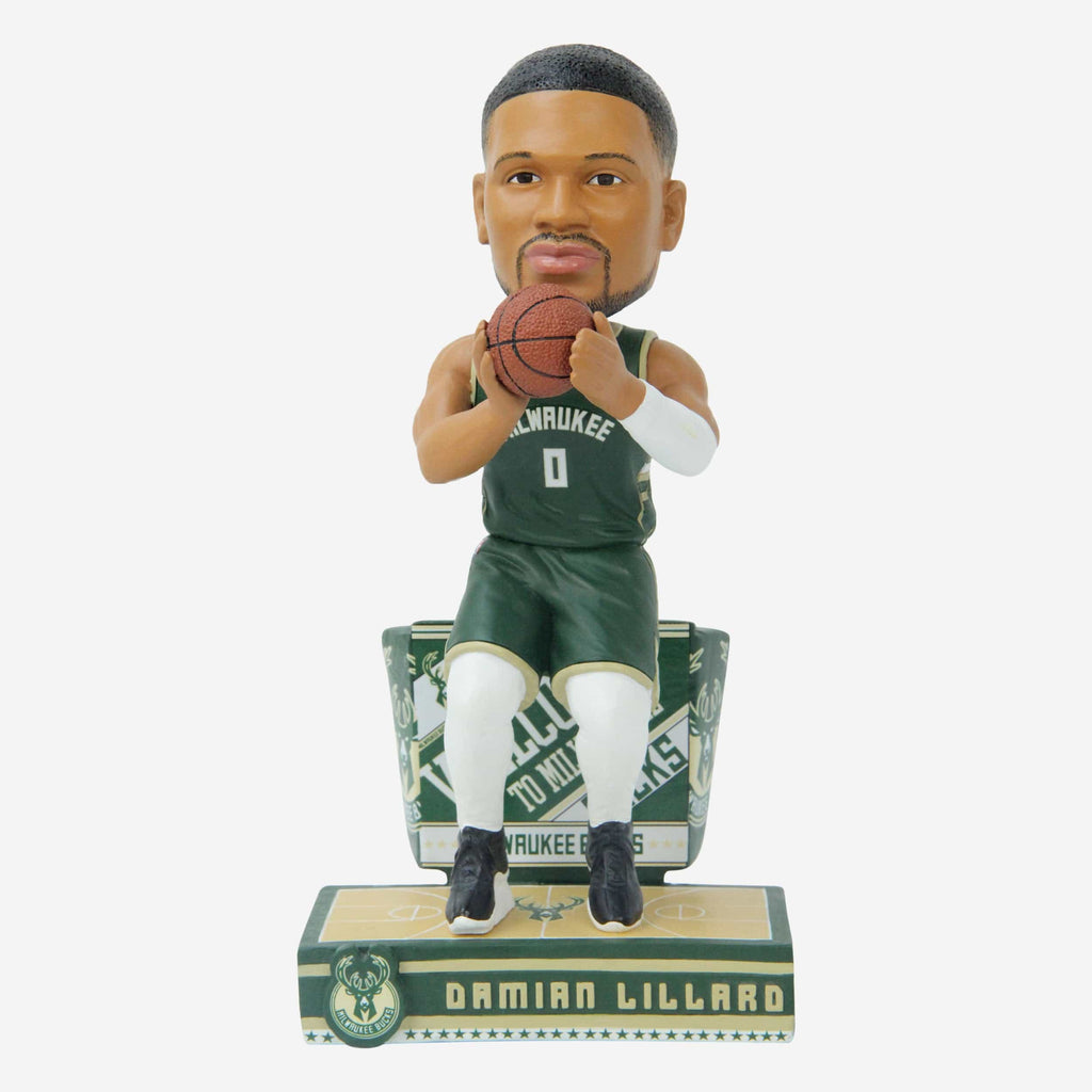 Damian Lillard Milwaukee Bucks Next Stop Bobblehead FOCO - FOCO.com