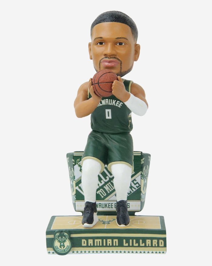 Damian Lillard Milwaukee Bucks Next Stop Bobblehead FOCO - FOCO.com