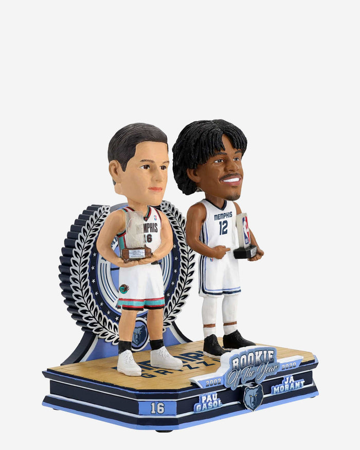 Pau Gasol & Ja Morant Memphis Grizzlies Rookie of the Year Then and Now Bobblehead FOCO - FOCO.com