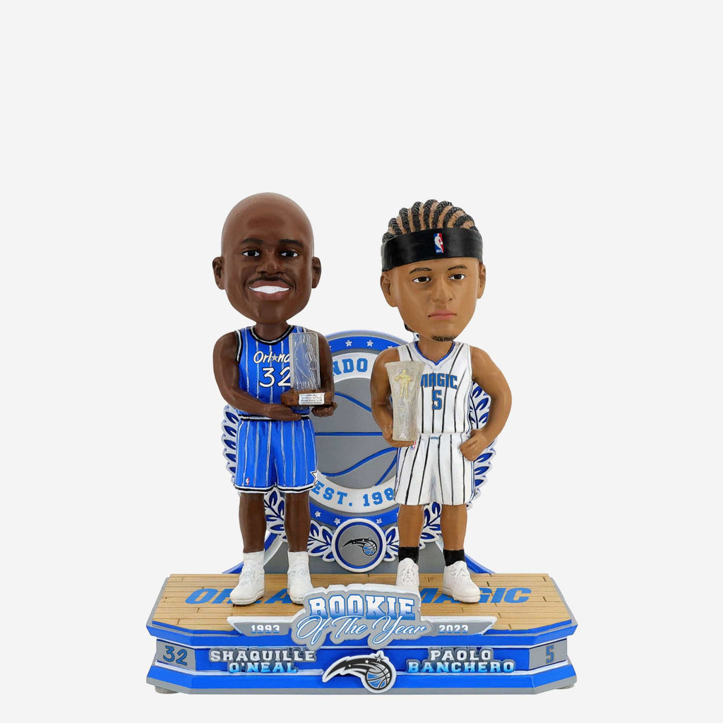 Shaquille O'Neal & Paolo Banchero Orlando Magic Rookie of the Year Then and Now Bobblehead FOCO - FOCO.com