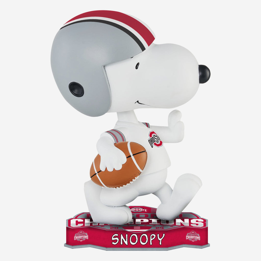 Ohio State Buckeyes 2024 Football National Champions Snoopy Peanuts Bighead Bobblehead FOCO - FOCO.com