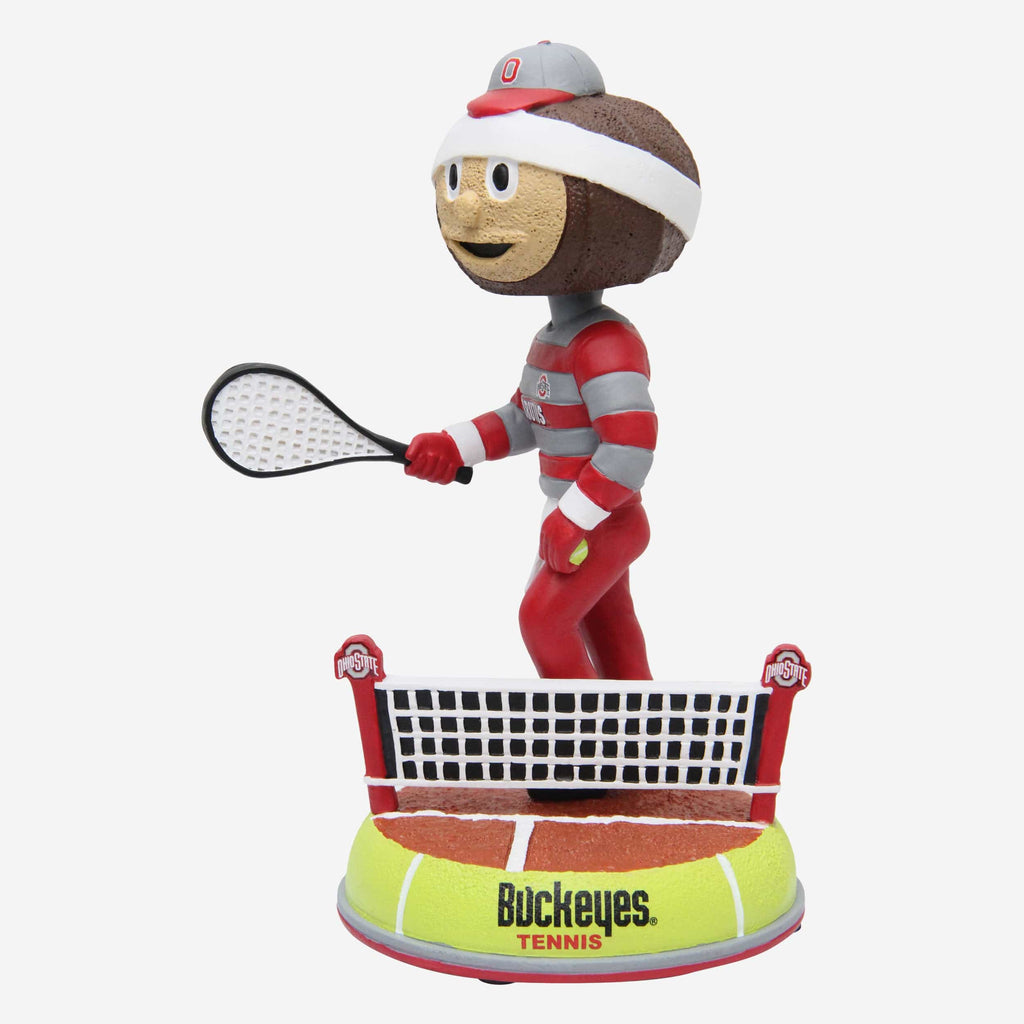 Brutus Buckeye Ohio State Buckeyes Tennis Mascot Bobblehead FOCO - FOCO.com