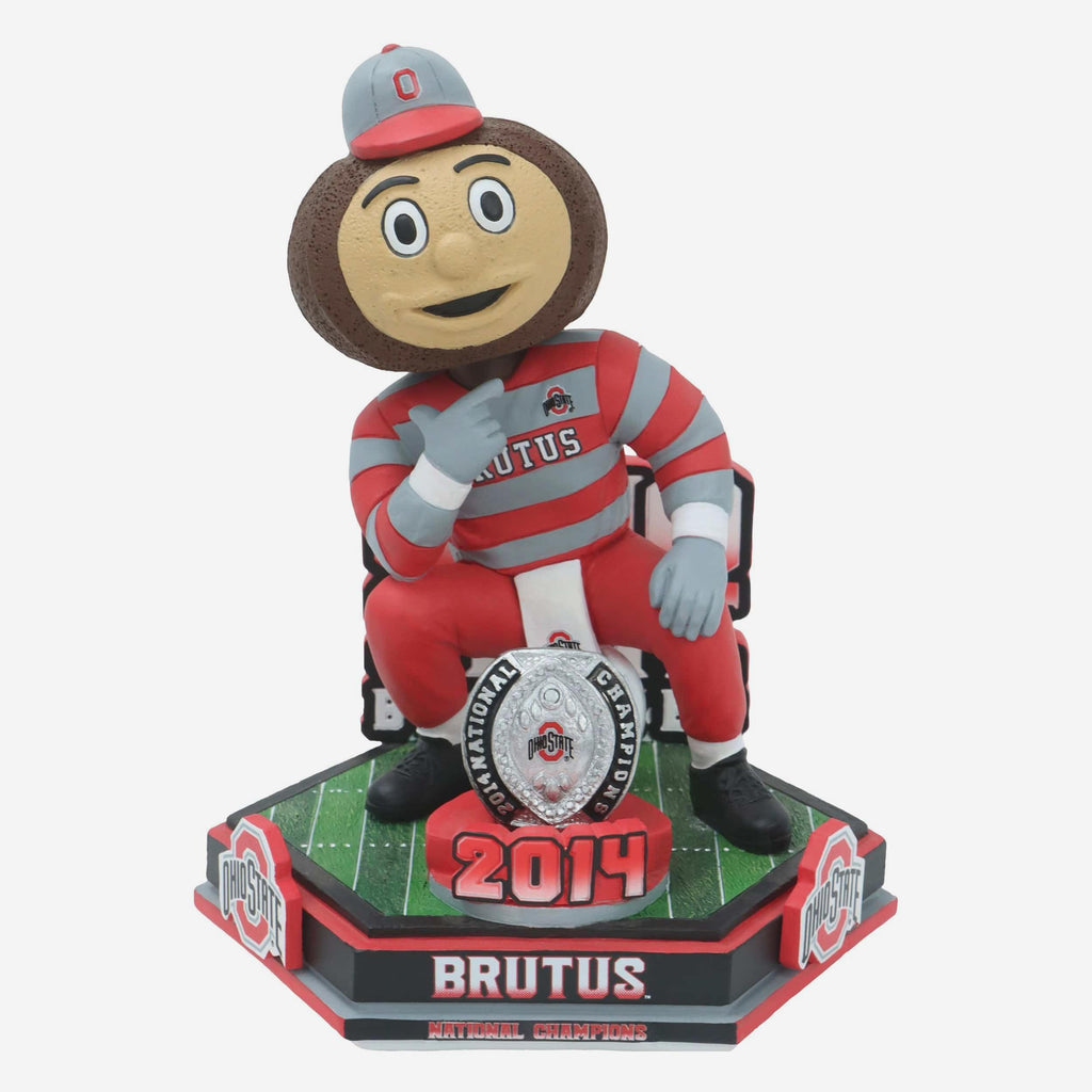 Brutus Buckeye Ohio State Football National Champions 2014 Decades Of Excellence Bobblehead FOCO - FOCO.com