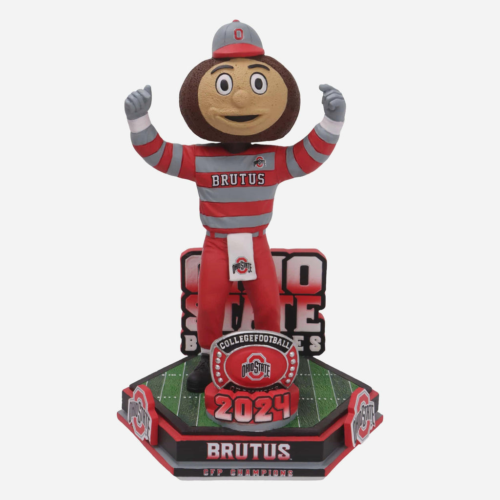 Brutus Buckeye Ohio State Football National Champions 2024 Decades Of Excellence Bobblehead FOCO - FOCO.com