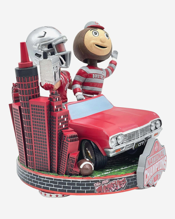 Brutus Buckeye Ohio State Buckeyes 2024 Football National Champions Mini Bobblehead Scene FOCO - FOCO.com