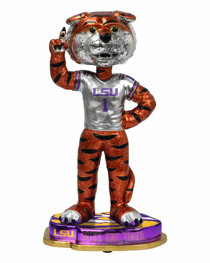 Mike the Tiger LSU Tigers Electroplated Edition Bobblehead FOCO - FOCO.com