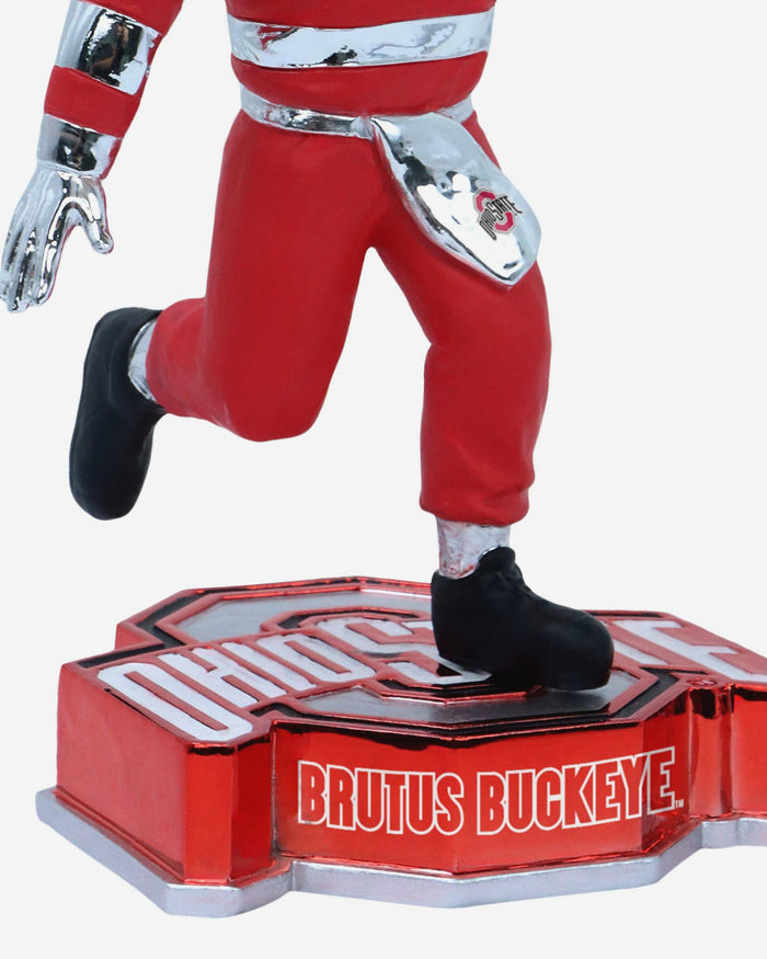 Brutus Buckeye Ohio State Buckeyes Electroplate Mascot Bobblehead FOCO - FOCO.com