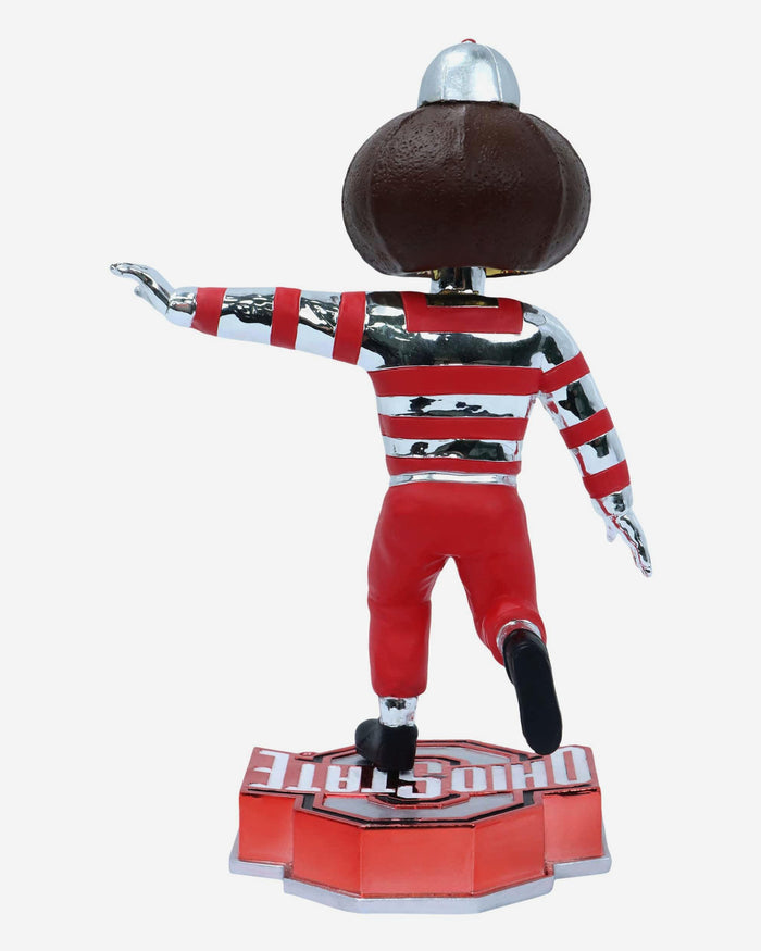 Brutus Buckeye Ohio State Buckeyes Electroplate Mascot Bobblehead FOCO - FOCO.com
