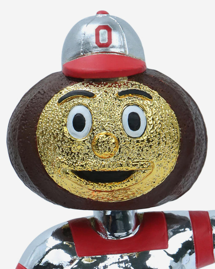 Brutus Buckeye Ohio State Buckeyes Electroplate Mascot Bobblehead FOCO - FOCO.com
