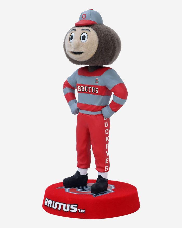 Brutus Buckeye Ohio State Buckeyes Fuzzy Fur Mascot Bobblehead FOCO - FOCO.com