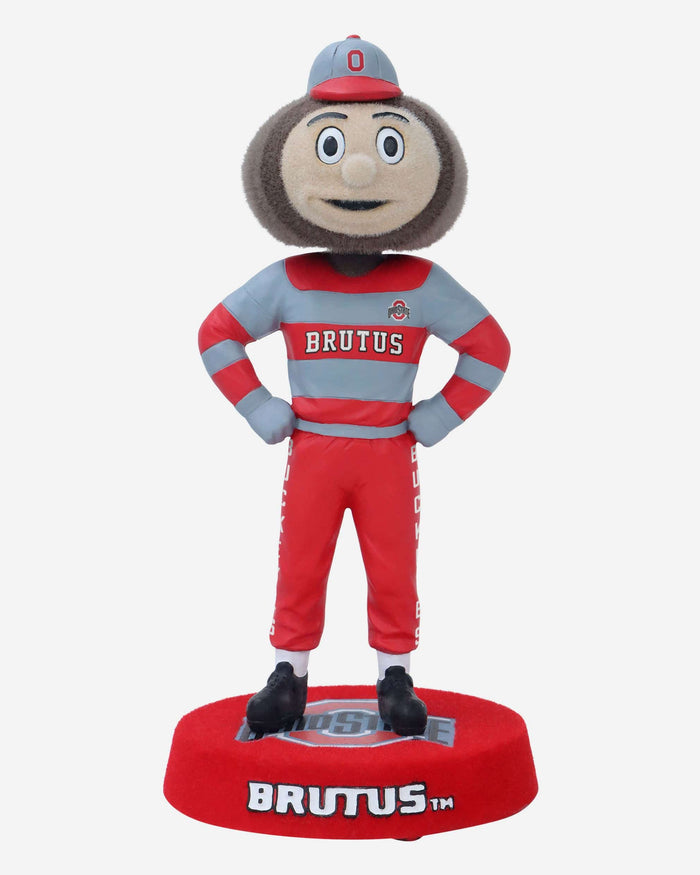 Brutus Buckeye Ohio State Buckeyes Fuzzy Fur Mascot Bobblehead FOCO - FOCO.com