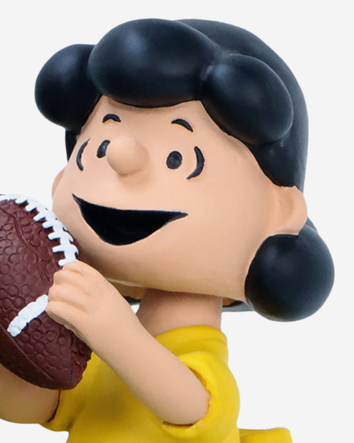 Michigan Wolverines Peanuts Football Kickoff Mini Bobblehead Scene FOCO - FOCO.com