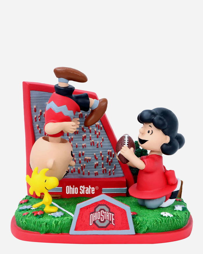 Ohio State Buckeyes Peanuts Football Kickoff Mini Bobblehead Scene FOCO - FOCO.com