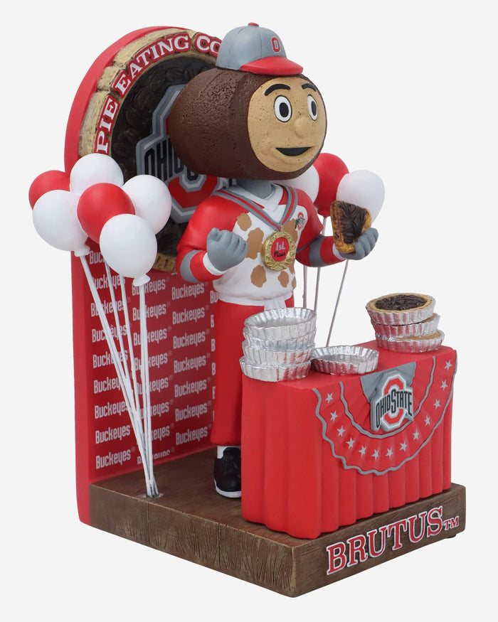 Brutus Buckeye Ohio State Buckeyes Pie Eating Contest Mascot Bobblehead FOCO - FOCO.com