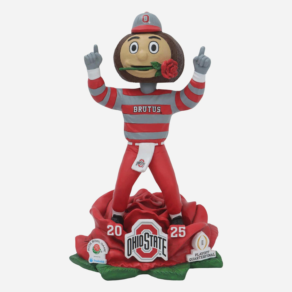 Brutus Buckeye Ohio State Buckeyes Rose Bowl Winner Mascot Bobblehead FOCO - FOCO.com