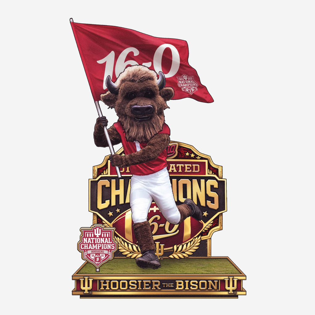 Hoosier The Bison Indiana Hoosiers 2025 Football National Champions 16-0 Mascot Bobblehead FOCO - FOCO.com