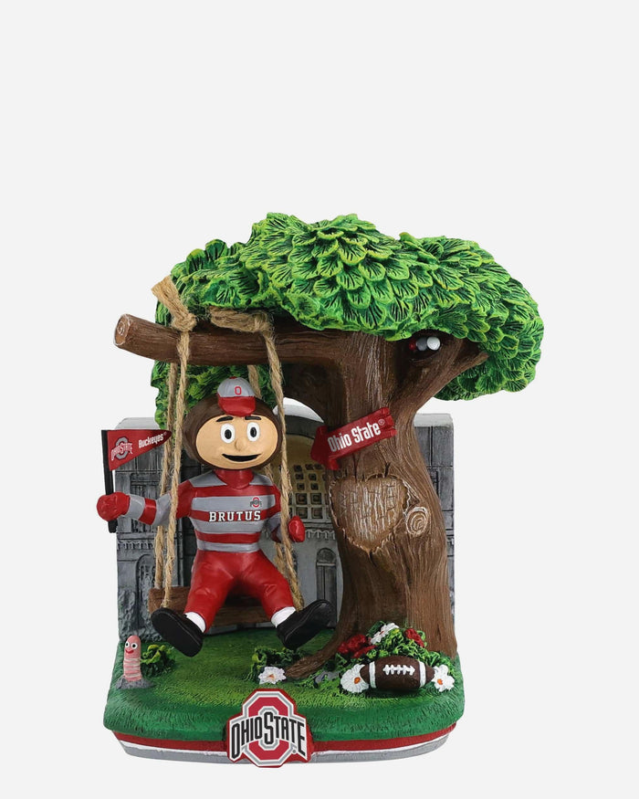 Brutus Buckeye Ohio State Buckeyes City Park Swing Mini Bobblehead FOCO - FOCO.com