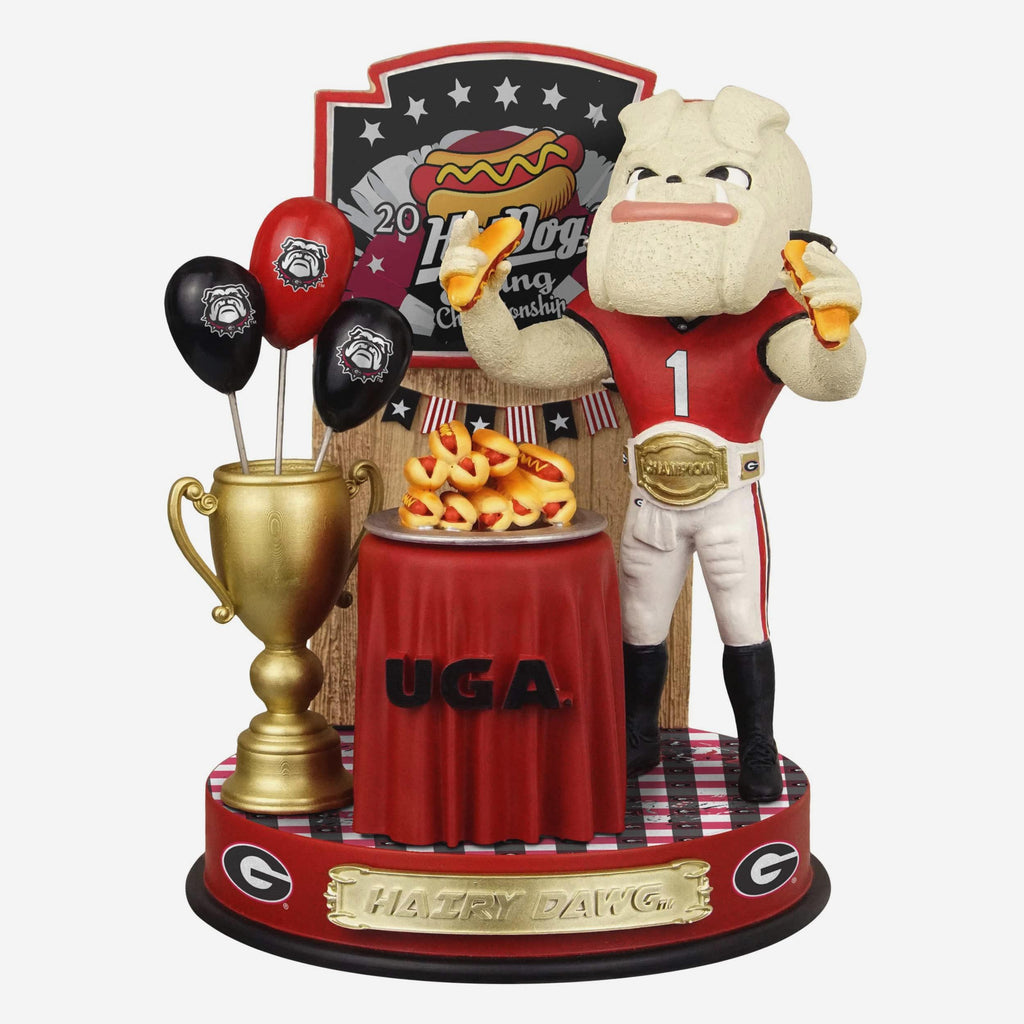 Hairy Dawg Georgia Bulldogs Hot Dog Eating Contest Bobblehead FOCO - FOCO.com