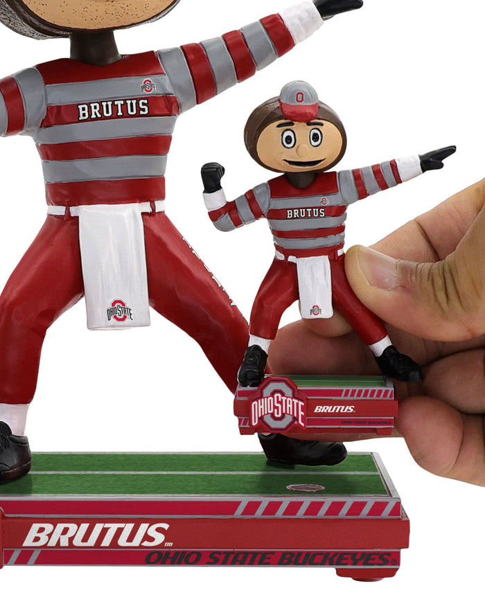 Brutus Buckeye Ohio State Buckeyes Magnetized Magnetized Bobble Dubblz Mascot Bobblehead