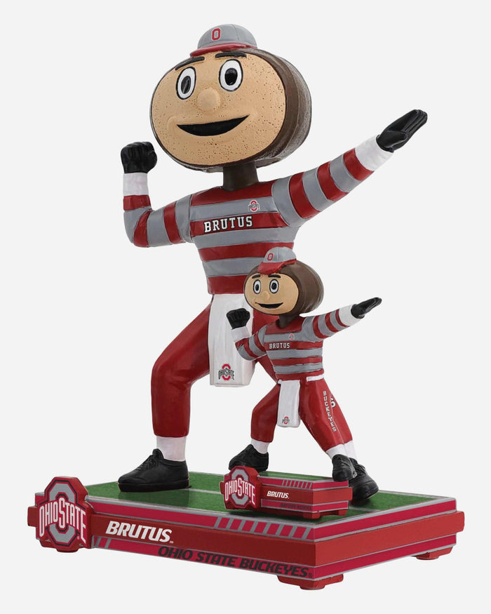 Brutus Buckeye Ohio State Buckeyes Magnetized Magnetized Bobble Dubblz Mascot Bobblehead