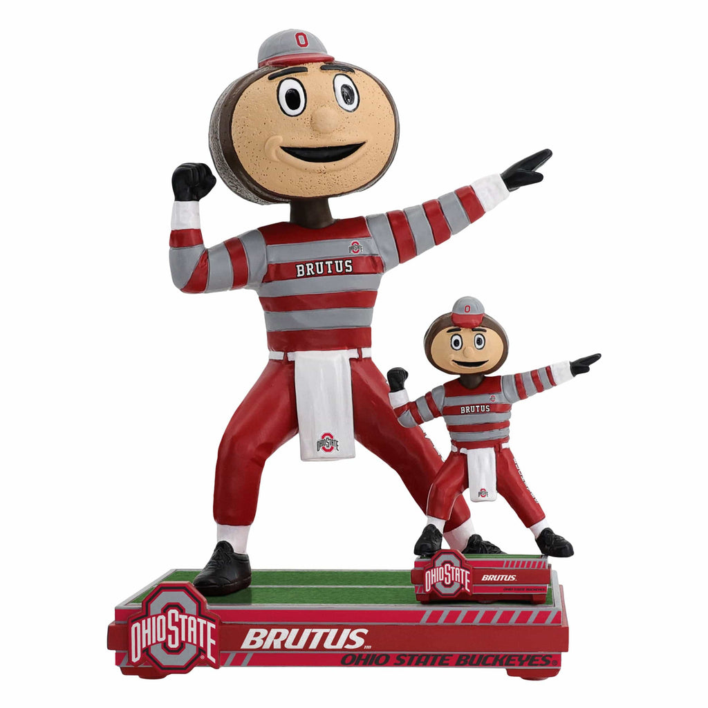 Brutus Buckeye Ohio State Buckeyes Magnetized Magnetized Bobble Dubblz Mascot Bobblehead
