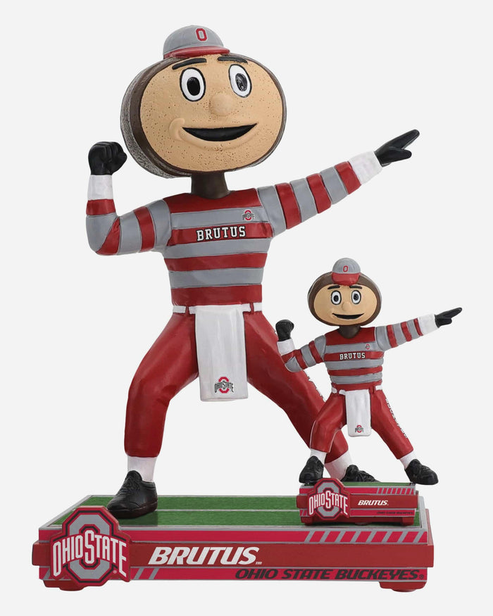 Brutus Buckeye Ohio State Buckeyes Magnetized Magnetized Bobble Dubblz Mascot Bobblehead