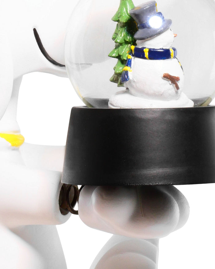 Michigan Wolverines Snoopy Peanuts Snow Globe Bobblehead FOCO - FOCO.com