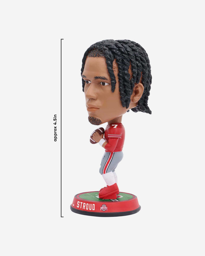 CJ Stroud Ohio State Buckeyes Field Stripe Mini Bighead Bobblehead FOCO - FOCO.com