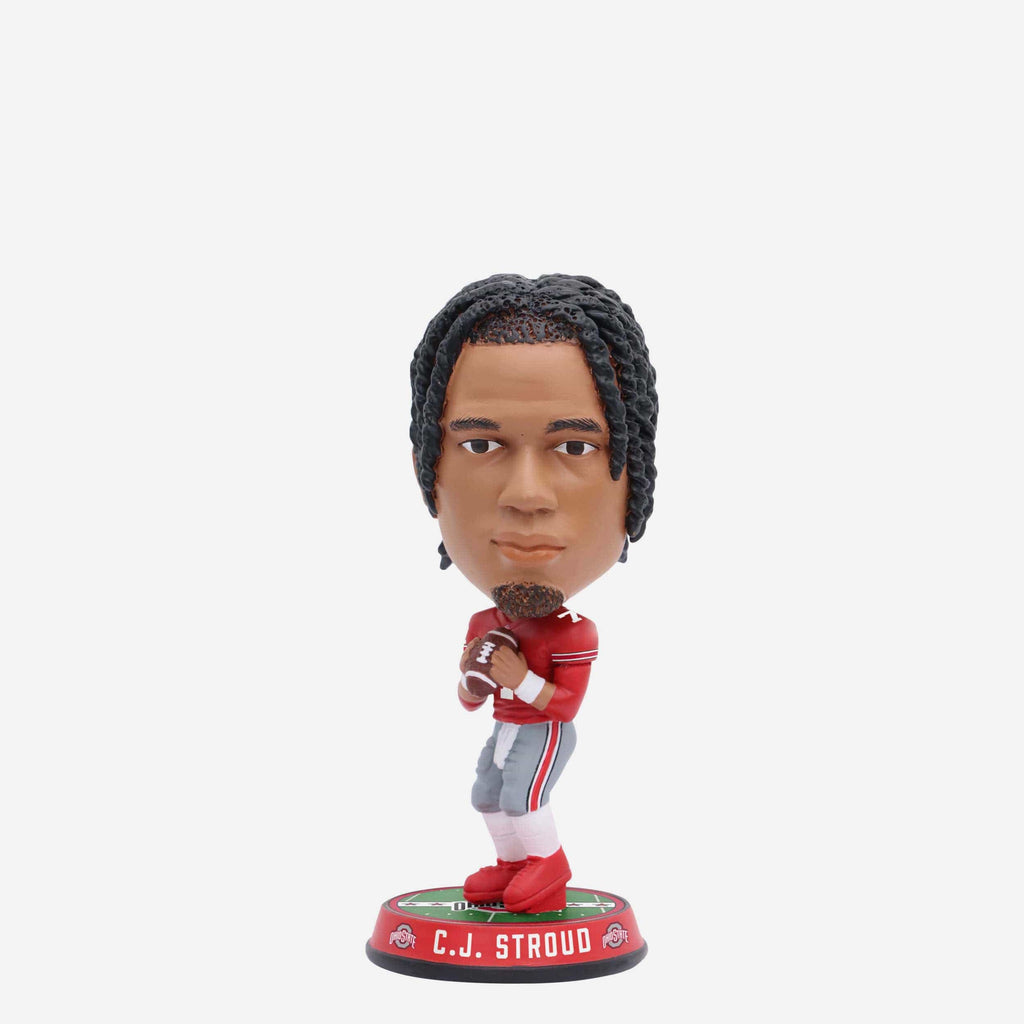 CJ Stroud Ohio State Buckeyes Field Stripe Mini Bighead Bobblehead FOCO - FOCO.com