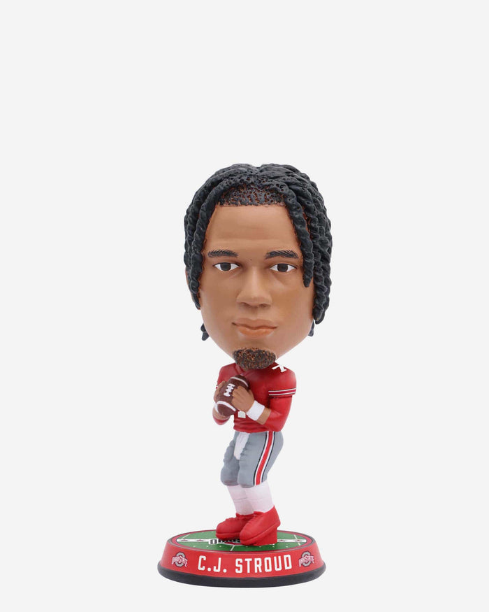 CJ Stroud Ohio State Buckeyes Field Stripe Mini Bighead Bobblehead FOCO - FOCO.com