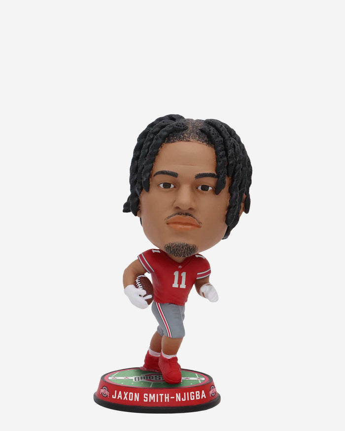 Jaxon Smith-Njigba Ohio State Buckeyes Field Stripe Mini Bighead Bobblehead FOCO - FOCO.com