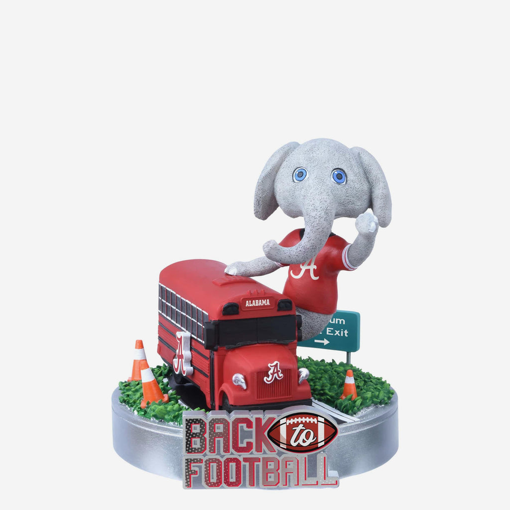 Big Al Alabama Crimson Tide Back to Football Bus Mascot Mini Bobblehead FOCO - FOCO.com