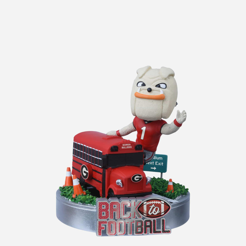 Hairy Dawg Georgia Bulldogs Back to Football Bus Mascot Mini Bobblehead FOCO - FOCO.com