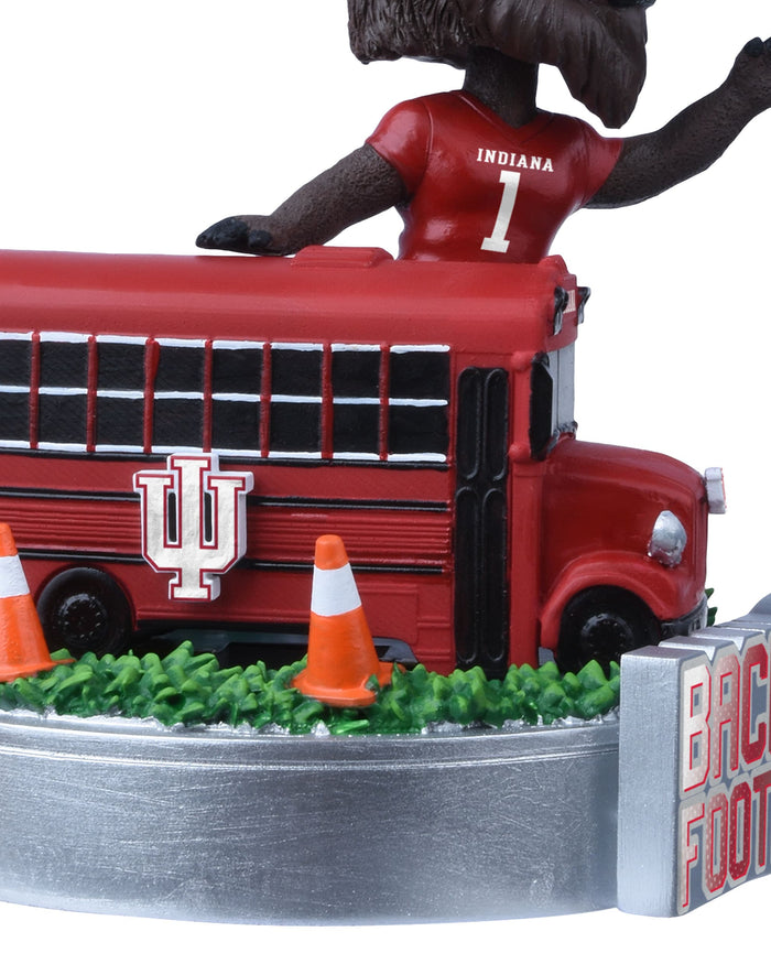 Hoosier the Bison Indiana Hoosiers Back to Football Bus Mascot Mini Bobblehead