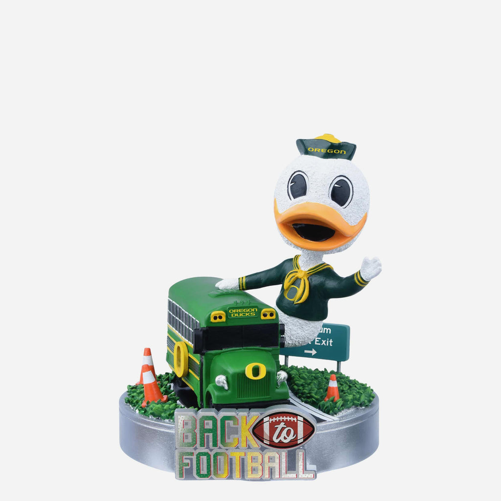 The Oregon Duck Oregon Ducks Back to Football Bus Mascot Mini Bobblehead FOCO - FOCO.com