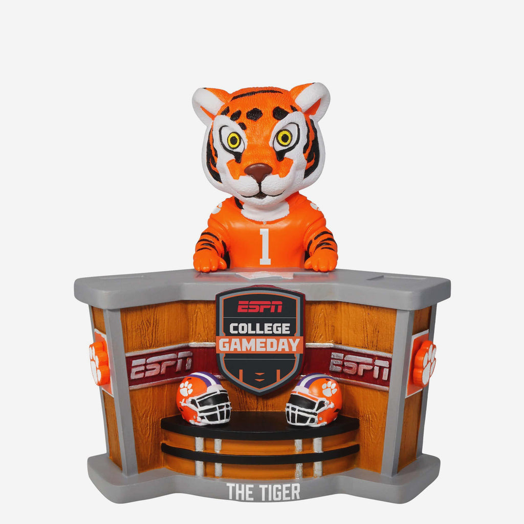 The Tiger Clemson Tigers ESPN College GameDay Mascot Bobblehead FOCO - FOCO.com