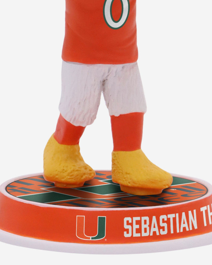 Sebastian the Ibis Miami Hurricanes Mascot Mini Bighead Bobblehead FOCO - FOCO.com