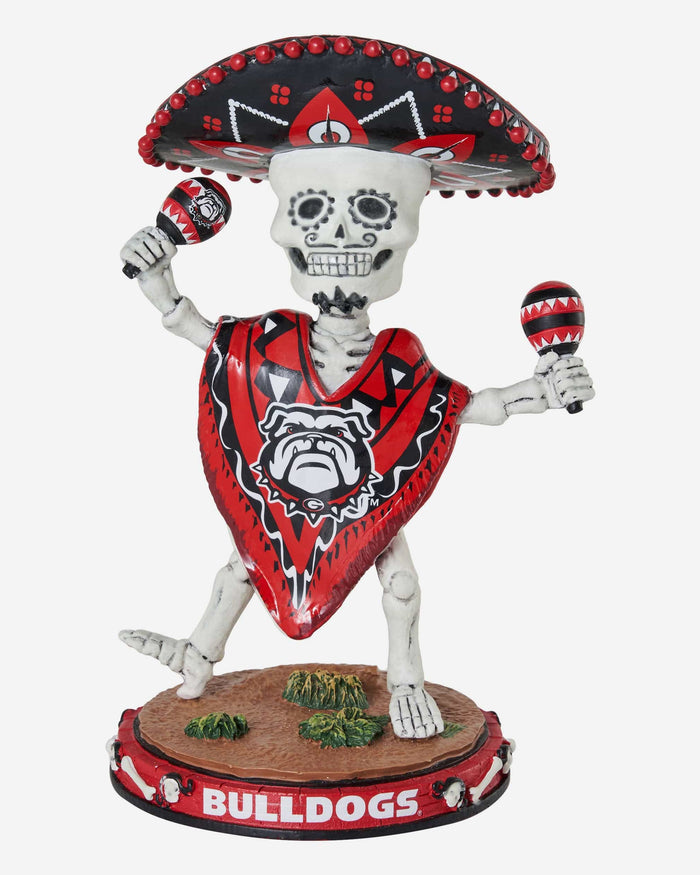 Georgia Bulldogs Calavera Glow in the Dark Bobblehead FOCO - FOCO.com