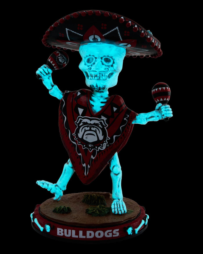 Georgia Bulldogs Calavera Glow in the Dark Bobblehead FOCO - FOCO.com