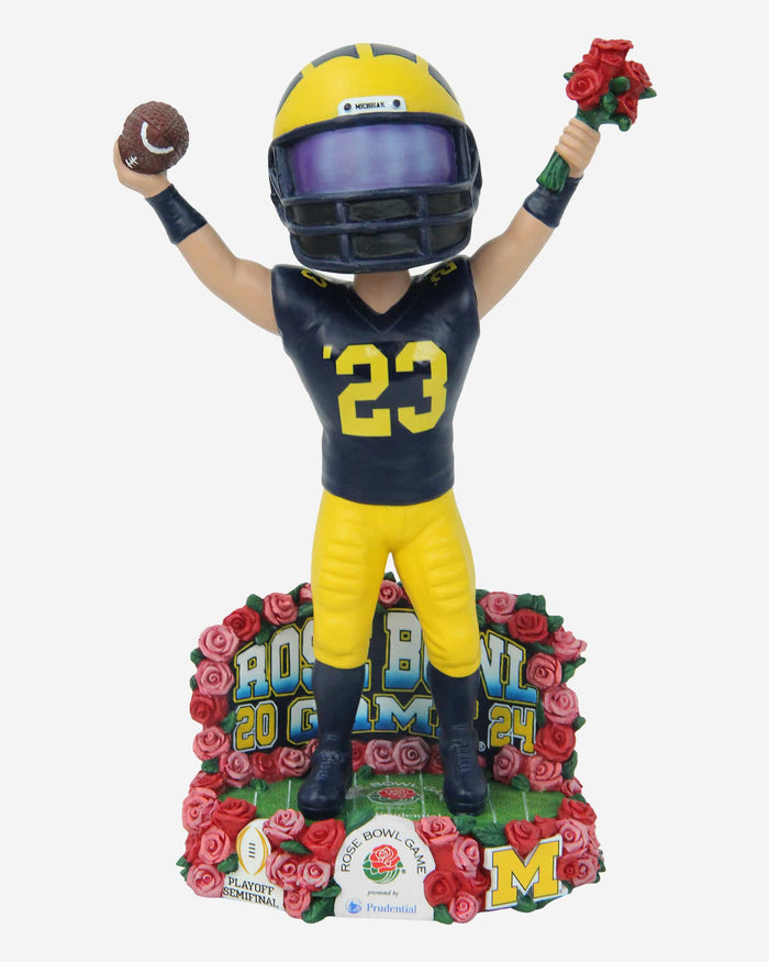 Michigan Wolverines 2024 College Football Playoff Rose Bowl Mascot Bobblehead FOCO - FOCO.com
