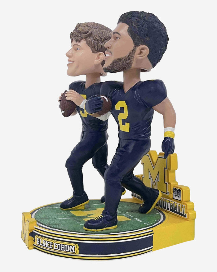 Blake Corum & JJ McCarthy Michigan Wolverines Dual Bobblehead FOCO - FOCO.com