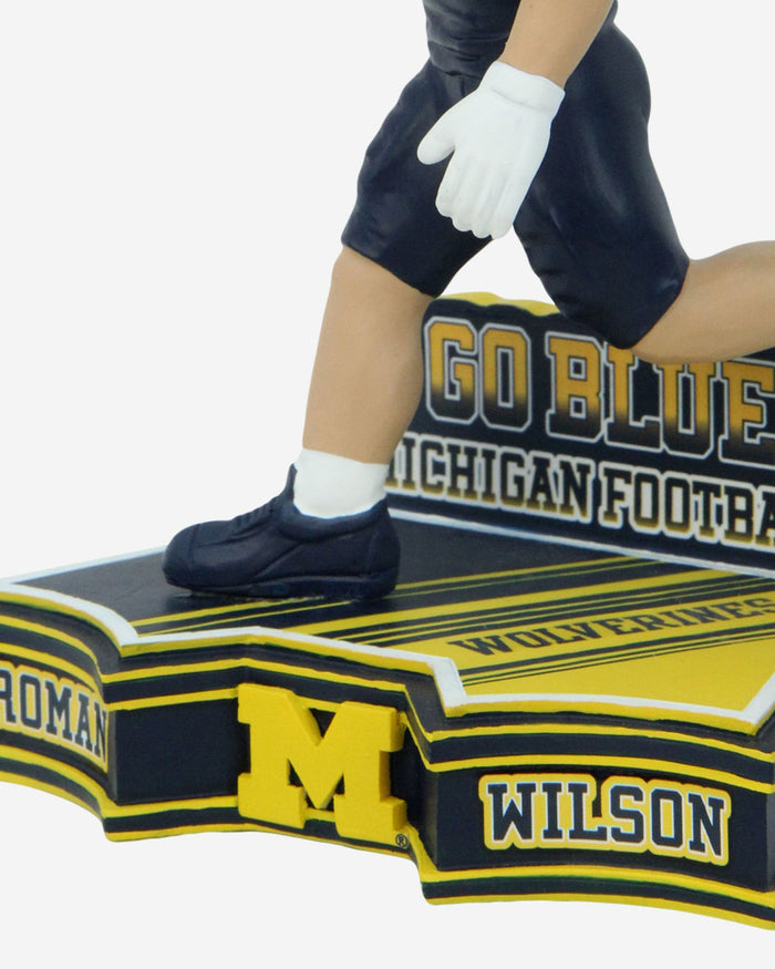 Roman Wilson Michigan Wolverines 2023 Football Blue Uniform Student Athlete Bobblehead FOCO - FOCO.com