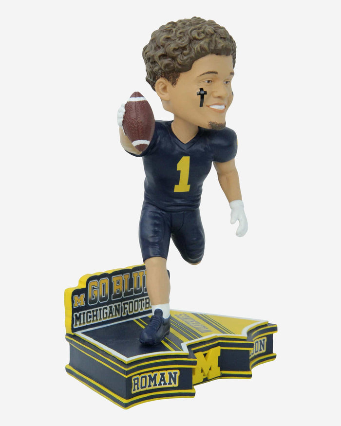 Roman Wilson Michigan Wolverines 2023 Football Blue Uniform Student Athlete Bobblehead FOCO - FOCO.com