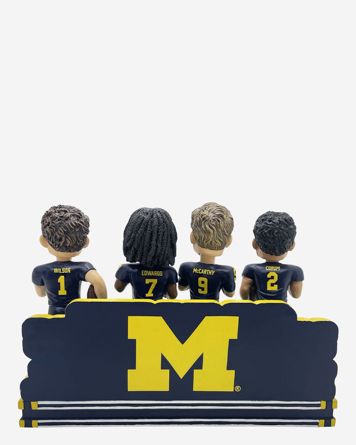 Michigan Wolverines Go Blue Mini Bobblehead Scene FOCO - FOCO.com